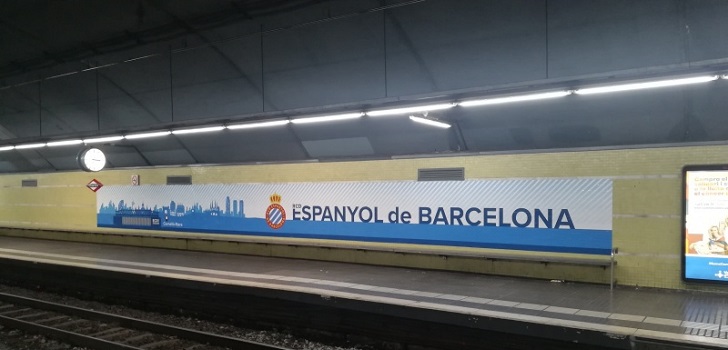 El club catalán ha alquilado un espacio a Ferrocarrils de la Generalitat de Catalunya durante un año, en el que colocará un vinilo corporativo con un skyline de su estadio.
